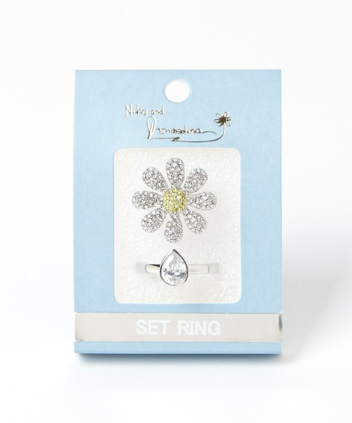 Enasoluna（エナソルーナ）の「【Enasoluna(エナソルーナ)】コラボフラワーセットリング（リング・レディース・イエロー/グリーン・0）」の6枚目の写真