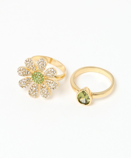 Enasoluna（エナソルーナ）の「【Enasoluna(エナソルーナ)】コラボフラワーセットリング（リング・レディース・イエロー/グリーン・0）」の10枚目の写真