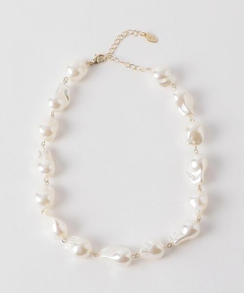 BEAUTY&YOUTH UNITED ARROWS（ビューティーアンドユースユナイテッドアローズ）の「BY ヘンケイパールモチーフネックレス（ネックレス・レディース・オフホワイト・FREE）」の5枚目の写真