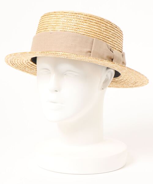 ehka sopo（エヘカソポ）の「カンカン帽（ハット・レディース・ブラック/ミント/ベージュ・ﾌﾘ-）」の2枚目の写真