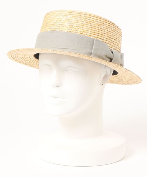 ehka sopo（エヘカソポ）の「カンカン帽（ハット・レディース・ブラック/ミント/ベージュ・ﾌﾘ-）」の3枚目の写真