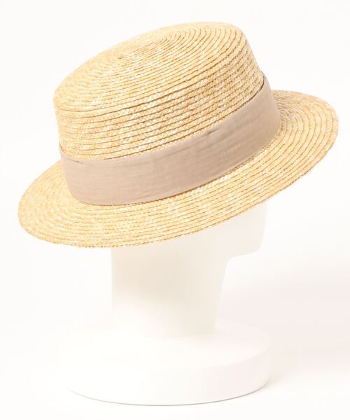 ehka sopo（エヘカソポ）の「カンカン帽（ハット・レディース・ブラック/ミント/ベージュ・ﾌﾘ-）」の4枚目の写真