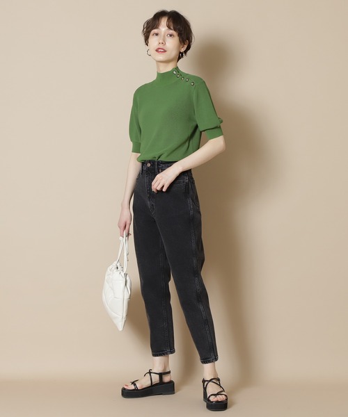 N.（N. Natural Beauty Basic）（エヌエヌナチュラルビューティーベーシック）の「【EDWIN】MOM’S DENIM デニムパンツ（デニムパンツ・レディース・ブラック/ブルー・X-SMALL/SMALL）」の5枚目の写真
