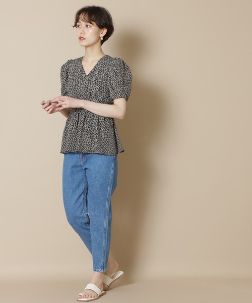 N.（N. Natural Beauty Basic）（エヌエヌナチュラルビューティーベーシック）の「【EDWIN】MOM’S DENIM デニムパンツ（デニムパンツ・レディース・ブラック/ブルー・X-SMALL/SMALL）」の8枚目の写真