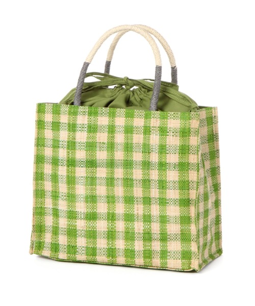 studio CLIP（スタディオクリップ）の「マダガスカルラフィアトートバッグ（トートバッグ・レディース・ネイビー/ピンク/ブルー/グリーン・FREE）」の2枚目の写真