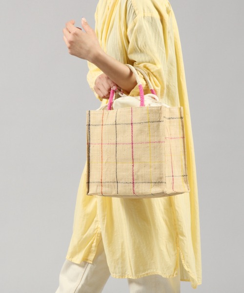 studio CLIP（スタディオクリップ）の「マダガスカルラフィアトートバッグ（トートバッグ・レディース・ネイビー/ピンク/ブルー/グリーン・FREE）」の13枚目の写真