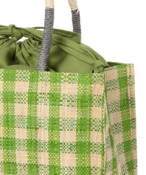 studio CLIP（スタディオクリップ）の「マダガスカルラフィアトートバッグ（トートバッグ・レディース・ネイビー/ピンク/ブルー/グリーン・FREE）」の12枚目の写真