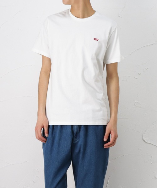 【LEVI'S/リーバイス】2Pパック ワンポイントＴシャツ 2枚組 クルーネック 半袖 綿100％ 裾レッドタブ付 ユニセックス