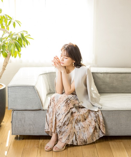 WHITE JOOLA（ホワイトジョーラ）の「【洗濯機で洗える】抗菌ストレッチ・多機能カラーレスジャケット(前裏付き）（ノーカラージャケット・レディース・ブラック/グレー/グレイッシュベージュ・7号/9号/11号/13号）」の10枚目の写真