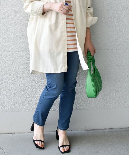 SHIPS any（シップス エニィ）の「SHIPS any: デニム イージー スキニー パンツ〈ウォッシャブル〉（デニムパンツ・レディース・ネイビー・SMALL/MEDIUM/LARGE）」の8枚目の写真