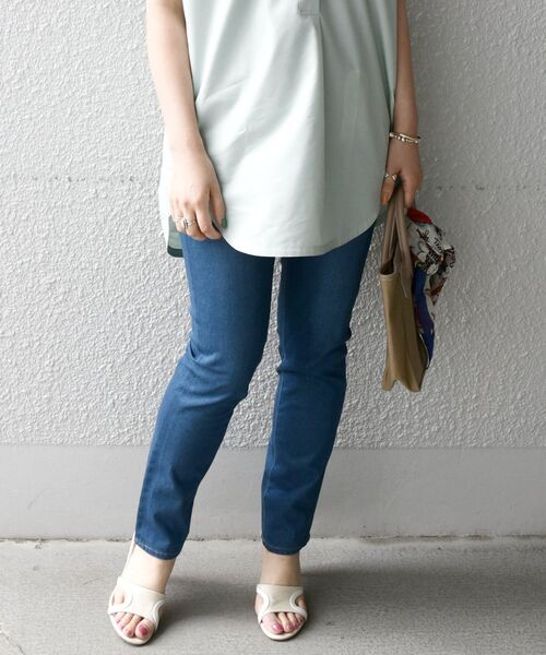 SHIPS any（シップス エニィ）の「SHIPS any: デニム イージー スキニー パンツ〈ウォッシャブル〉（デニムパンツ・レディース・ネイビー・SMALL/MEDIUM/LARGE）」の14枚目の写真