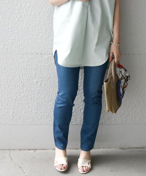 SHIPS any（シップス エニィ）の「SHIPS any: デニム イージー スキニー パンツ〈ウォッシャブル〉（デニムパンツ・レディース・ネイビー・SMALL/MEDIUM/LARGE）」の15枚目の写真