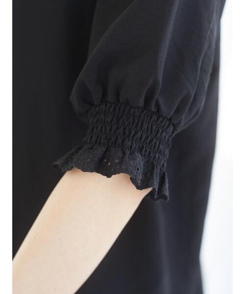 Sugar spoon（シュガースプーン）の「・SUGAR SPOON レースギャザーブラウス（シャツ/ブラウス・レディース・グレイッシュベージュ/オフホワイト/ブラック/イエロー・FREE）」の16枚目の写真