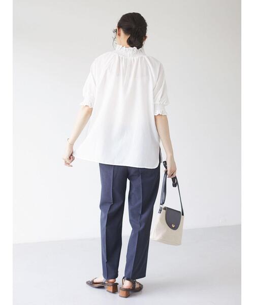 Sugar spoon（シュガースプーン）の「・SUGAR SPOON レースギャザーブラウス（シャツ/ブラウス・レディース・グレイッシュベージュ/オフホワイト/ブラック/イエロー・FREE）」の17枚目の写真