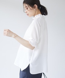 Sugar spoon | ・SUGAR SPOON レースギャザーブラウス(シャツ/ブラウス)