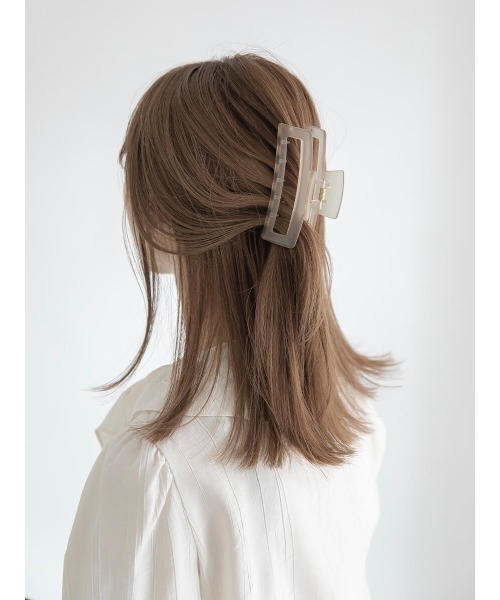 amel（エイメル）の「クリアクリップ（バレッタ/ヘアクリップ・レディース・ホワイト/ベージュ・FREE）」の10枚目の写真