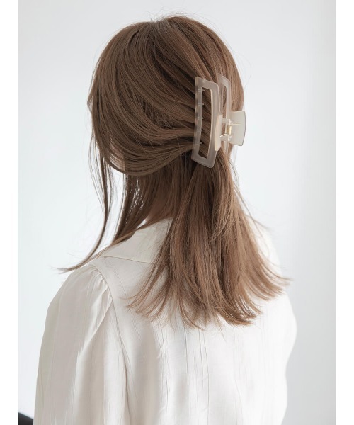 amel（エイメル）の「クリアクリップ（バレッタ/ヘアクリップ・レディース・ホワイト/ベージュ・FREE）」の11枚目の写真