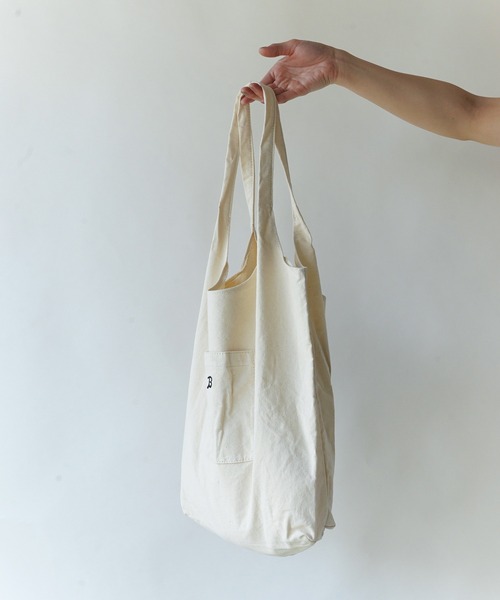 Loco Ocean（ロコオーシャン）の「刺繍ロゴ キャンバス トートバッグ（トートバッグ・レディース・ブラック/アイボリー・ONE SIZE）」の11枚目の写真