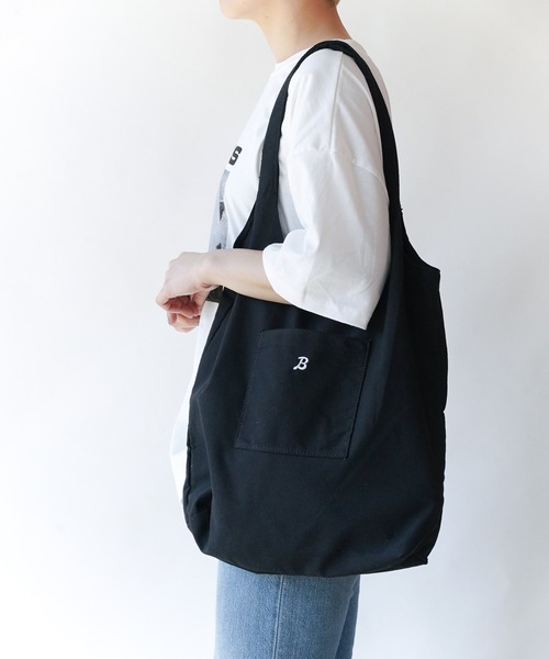 Loco Ocean（ロコオーシャン）の「刺繍ロゴ キャンバス トートバッグ（トートバッグ・レディース・ブラック/アイボリー・ONE SIZE）」の18枚目の写真