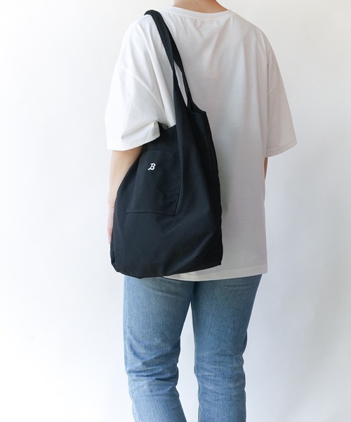 Loco Ocean（ロコオーシャン）の「刺繍ロゴ キャンバス トートバッグ（トートバッグ・レディース・ブラック/アイボリー・ONE SIZE）」の20枚目の写真