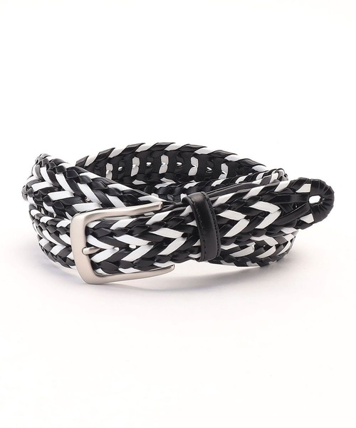 NICOLE CLUB FOR MEN（ニコルクラブフォーメン）の「メッシュベルト（ベルト・メンズ・ホワイト×ネイビー/ブラック×ホワイト/ブラック×グレー/ダークブラウン・FREE）」の5枚目の写真