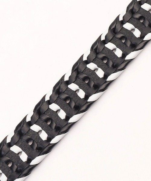 NICOLE CLUB FOR MEN（ニコルクラブフォーメン）の「メッシュベルト（ベルト・メンズ・ホワイト×ネイビー/ブラック×ホワイト/ブラック×グレー/ダークブラウン・FREE）」の7枚目の写真