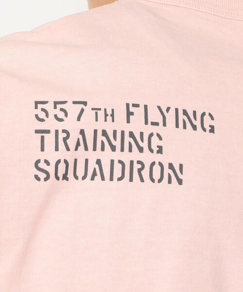 AVIREX（アヴィレックス）の「フェイドウォッシュ Tシャツ エアマンシップ/SS FADE WASH T-SHIRT AIRMANSHIP/アヴィレックス/AVIREX（Tシャツ/カットソー・メンズ・オフホワイト/ブラック/ピンク/サックスブルー・XX-LARGE/MEDIUM/X-LARGE/LARGE）」の10枚目の写真