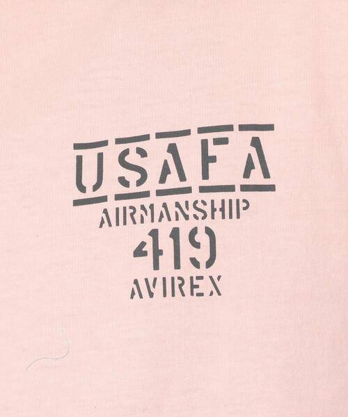 AVIREX（アヴィレックス）の「フェイドウォッシュ Tシャツ エアマンシップ/SS FADE WASH T-SHIRT AIRMANSHIP/アヴィレックス/AVIREX（Tシャツ/カットソー・メンズ・オフホワイト/ブラック/ピンク/サックスブルー・XX-LARGE/MEDIUM/X-LARGE/LARGE）」の13枚目の写真