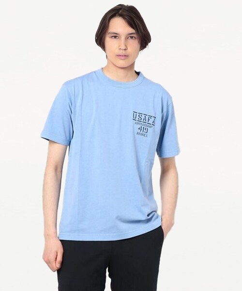 AVIREX（アヴィレックス）の「フェイドウォッシュ Tシャツ エアマンシップ/SS FADE WASH T-SHIRT AIRMANSHIP/アヴィレックス/AVIREX（Tシャツ/カットソー・メンズ・オフホワイト/ブラック/ピンク/サックスブルー・XX-LARGE/MEDIUM/X-LARGE/LARGE）」の15枚目の写真