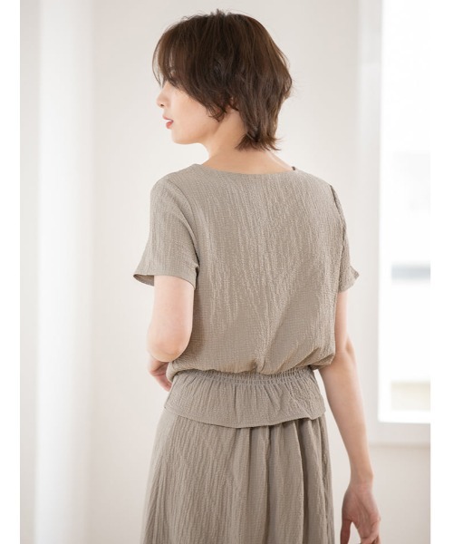 fifth（フィフス）の「シワ加工フロントボタンスカートセットアップ（セットアップ・レディース・ブラック/ベージュ/ライトカーキ・SMALL/MEDIUM）」の20枚目の写真