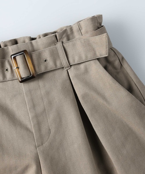 RAG MACHINE（ラグマシーン）の「【RAG MACHINE】ベルト付きショートパンツ（その他パンツ・レディース・レンガ/オリーブ/ベージュ・M/L）」の9枚目の写真