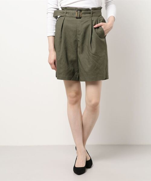 RAG MACHINE（ラグマシーン）の「【RAG MACHINE】ベルト付きショートパンツ（その他パンツ・レディース・レンガ/オリーブ/ベージュ・M/L）」の20枚目の写真