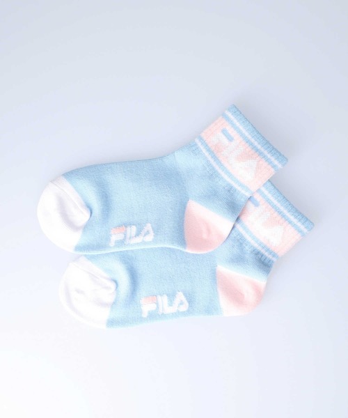 FILA（フィラ）の「【FILA】クォーターソックス3点セット（ソックス/靴下・キッズ・ブルー・L/M）」の3枚目の写真