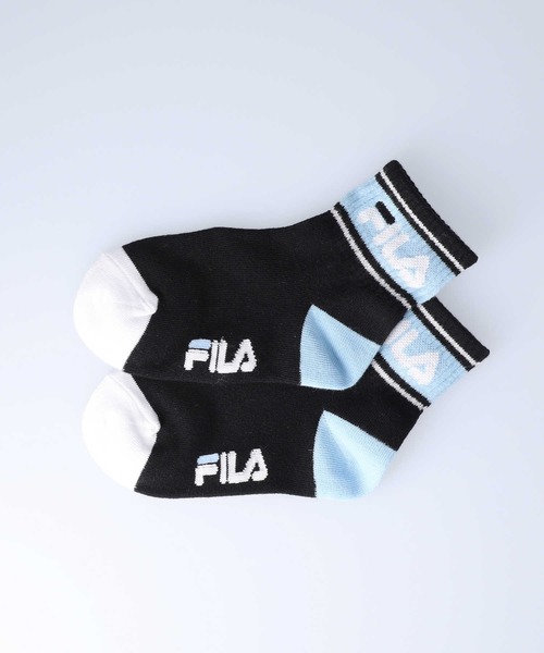 FILA（フィラ）の「【FILA】クォーターソックス3点セット（ソックス/靴下・キッズ・ブルー・L/M）」の4枚目の写真
