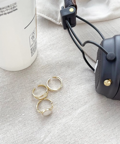 kutir(クティール)の「3セットモチーフフリーサイズリング(リング・レディース・シルバー/ゴールド・FREE)」の12枚目の写真