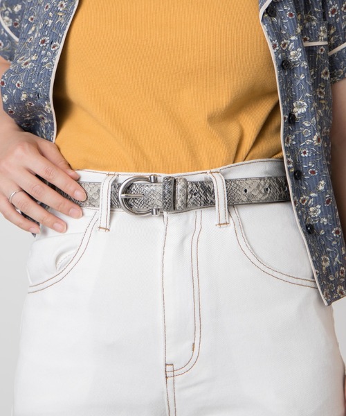 WEGO(ウィゴー)の「WEGO/リングバックルベルト(ベルト・レディース・ブラック/オフホワイト/その他1/その他2/キャメル/その他3/ブラウン・FREE)」の5枚目の写真