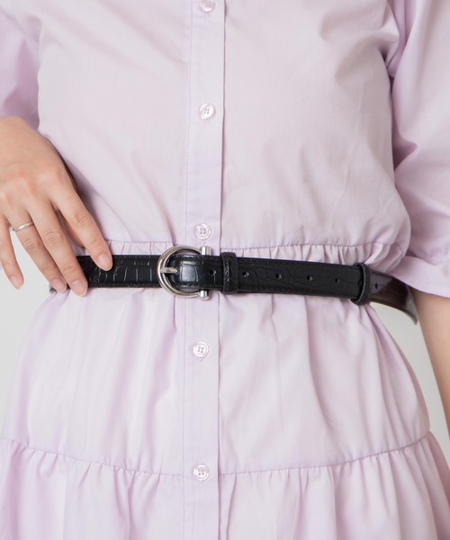 WEGO(ウィゴー)の「WEGO/リングバックルベルト(ベルト・レディース・ブラック/オフホワイト/その他1/その他2/キャメル/その他3/ブラウン・FREE)」の6枚目の写真