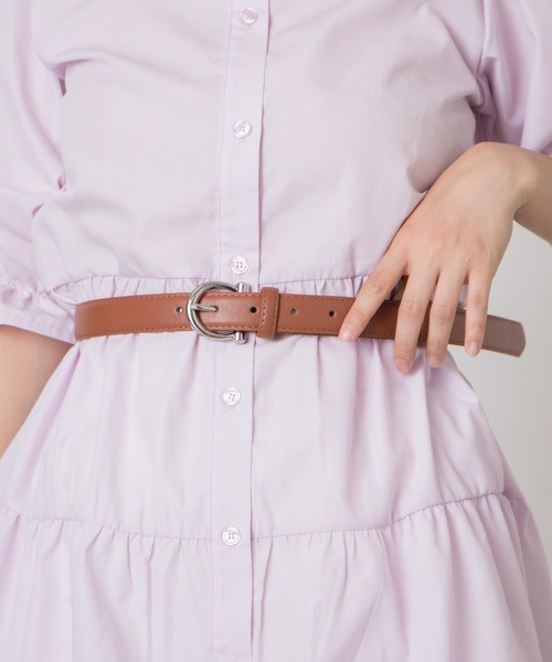 WEGO(ウィゴー)の「WEGO/リングバックルベルト(ベルト・レディース・ブラック/オフホワイト/その他1/その他2/キャメル/その他3/ブラウン・FREE)」の4枚目の写真