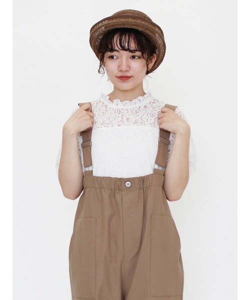 ehka sopo（エヘカソポ）の「総レースプルオーバー（Tシャツ/カットソー・レディース・ベージュ/グレー/キナリ・ﾌﾘ-）」の11枚目の写真