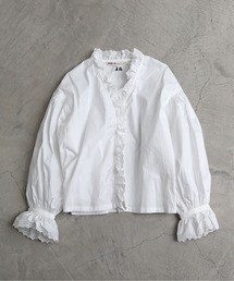 〇malle オックスフォード カットワーク フリルブラウス Malle（マル）｜シャツ/ブラウス一覧 - WEAR