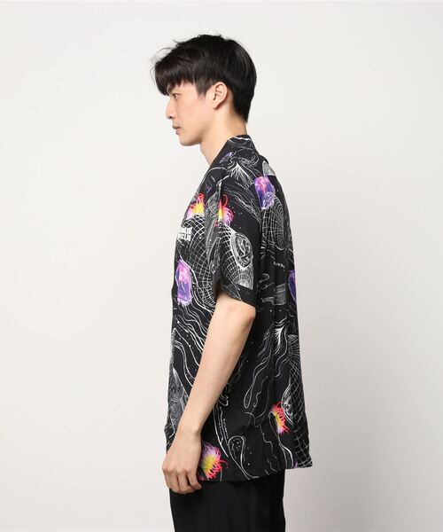 BILLIONAIRE BOYS CLUB（ビリオネア・ボーイズ・クラブ）の「BB DEEP SPACE S/S SHIRT（シャツ/ブラウス・メンズ・グリーン系その他/ブラック・MEDIUM/X-LARGE/LARGE）」の6枚目の写真
