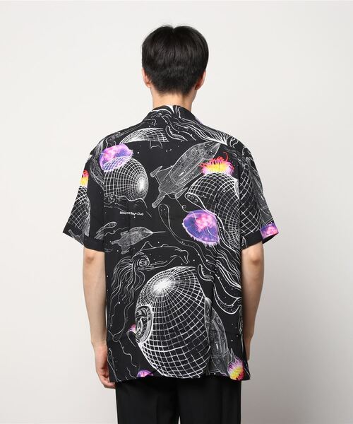 BILLIONAIRE BOYS CLUB（ビリオネア・ボーイズ・クラブ）の「BB DEEP SPACE S/S SHIRT（シャツ/ブラウス・メンズ・グリーン系その他/ブラック・MEDIUM/X-LARGE/LARGE）」の4枚目の写真