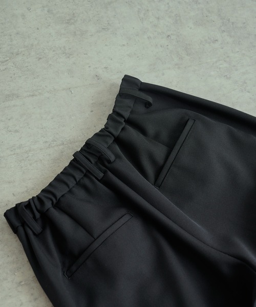 Lui's(ルイス)の「【オリジナルファブリック4×4セットアップシリーズ】 スリムテーパードパンツ(スラックス・メンズ・ブロンズ/ブラック・MEDIUM/SMALL)」の8枚目の写真