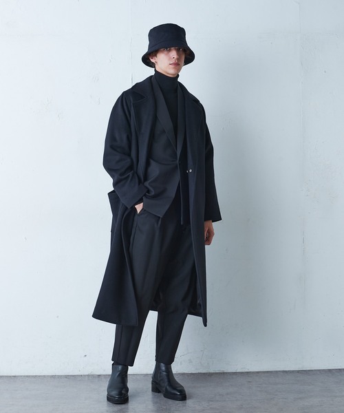 Lui'sのオリジナルファブリックウール混 オーバージャケット&バルーンパンツ Lui's（ルイス）の「【オリジナルファブリック4×4セットアップ