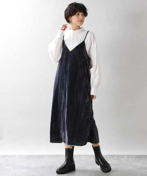 RAGEBLUE（レイジブルー）の「ボリューム袖チュニックワンピ―ス/215492（チュニック・レディース・ホワイト/ブラック/テラコッタ・FREE）」の15枚目の写真
