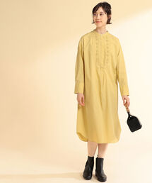 Ray BEAMS | Ray BEAMS / ピンタック ビブヨーク ワンピース(ワンピース)