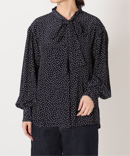 SLOBE IENA（スローブイエナ）の「ボウタイブラウス【手洗い可能】◆（シャツ/ブラウス・レディース・ナチュラル/ネイビー/レッド・FREE）」の12枚目の写真