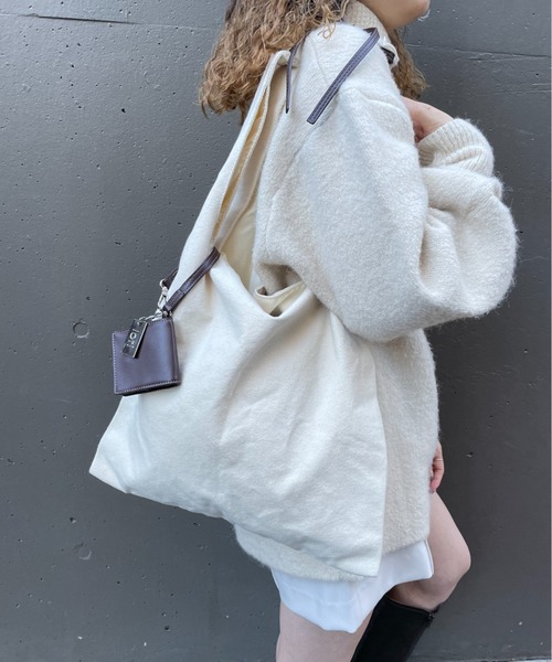 loti（ロティ）の「loti コインケース付きトート（トートバッグ・レディース・レオパード/オフホワイト/ブラック/ブラウン/ベージュ/ホワイト系その他/シルバー/ダークブラウン/ゴールド・ONE SIZE）」の5枚目の写真