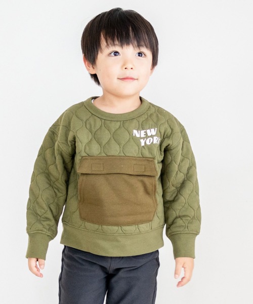 SKAPE（エスケープ）の「ﾎﾟｹｯﾄｷﾙﾄﾄﾚｰﾅｰ（スウェット・キッズ・グリーン/ホワイト・90cm/120cm/100cm/130cm/110cm）」の2枚目の写真