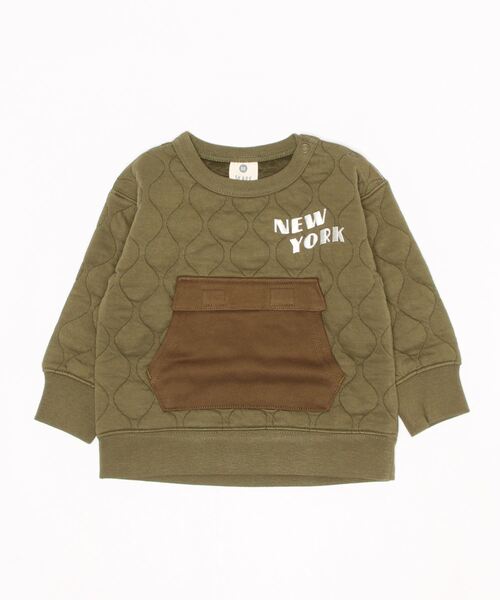 SKAPE（エスケープ）の「ﾎﾟｹｯﾄｷﾙﾄﾄﾚｰﾅｰ（スウェット・キッズ・グリーン/ホワイト・90cm/120cm/100cm/130cm/110cm）」の5枚目の写真